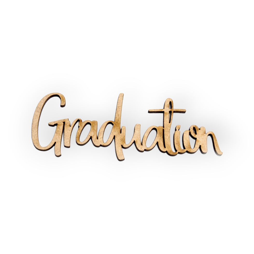 Thumbnail: Wooden Graduation sign 5pcs | craft letters -L819