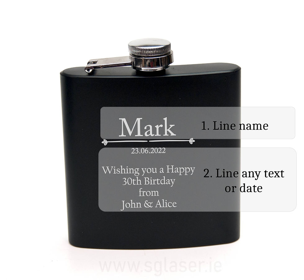 Thumbnail: Personalised Hip Flask | Birthday Gift - HP031
