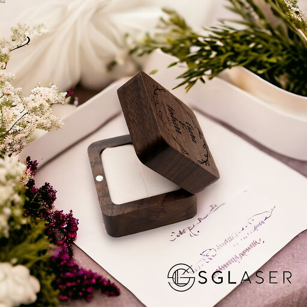 Thumbnail: Wedding ring Box | valentines ring box  -RB017