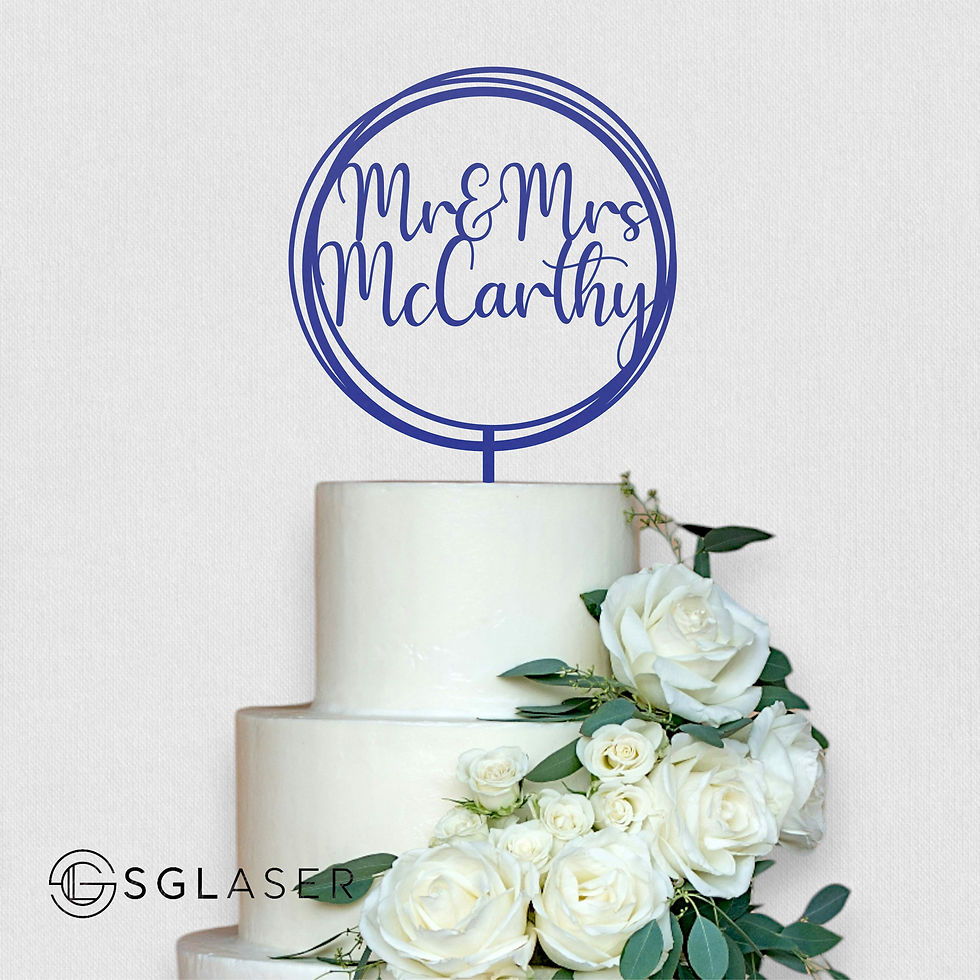 Thumbnail: Mr and Mrs cake topper wedding cake topper  -CT2041