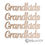 Thumbnail: 5pcs Wooden MDF Grandkids sign -L612