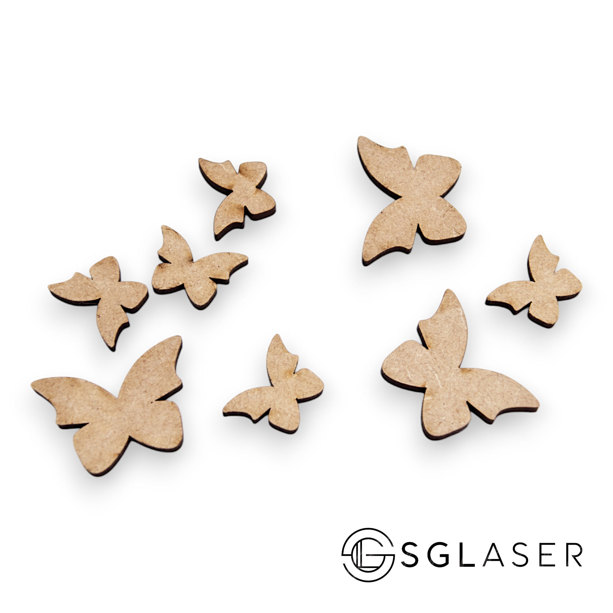 10pcs Wooden Butterfly shape | Craft shape -A2817