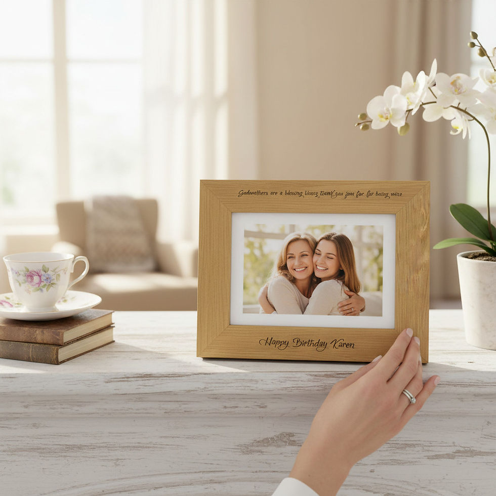Thumbnail: Personalised Godmother Gift - Godmother Picture Frame -FR003
