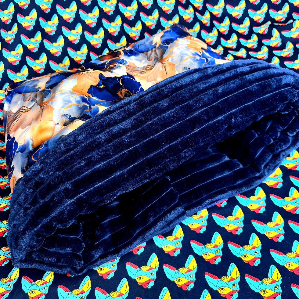 Winter Flower XXL Pocket Velvet Extra Deluxe Snuggle Bag