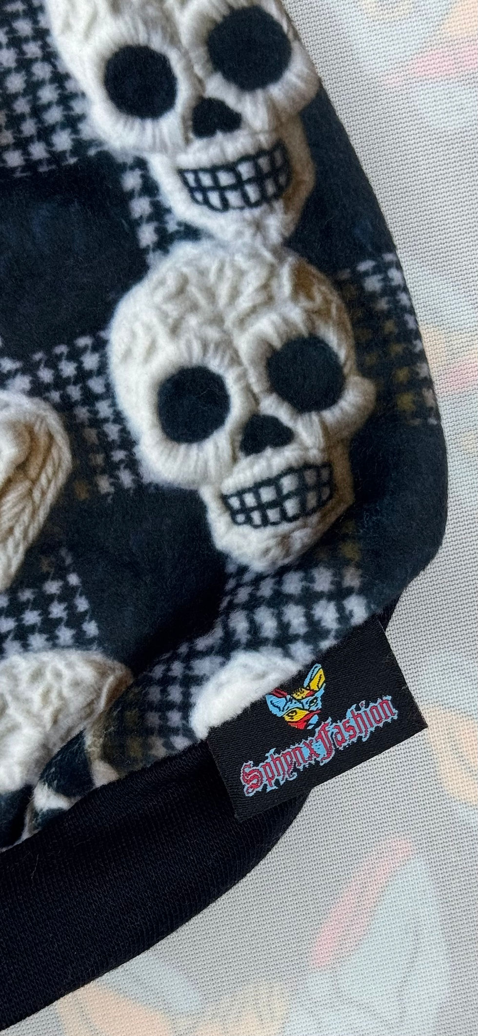 Thumbnail: Skull&Heart Extra Soft Double-sided Minky Fleece - Sphynx Cat Top Jumper