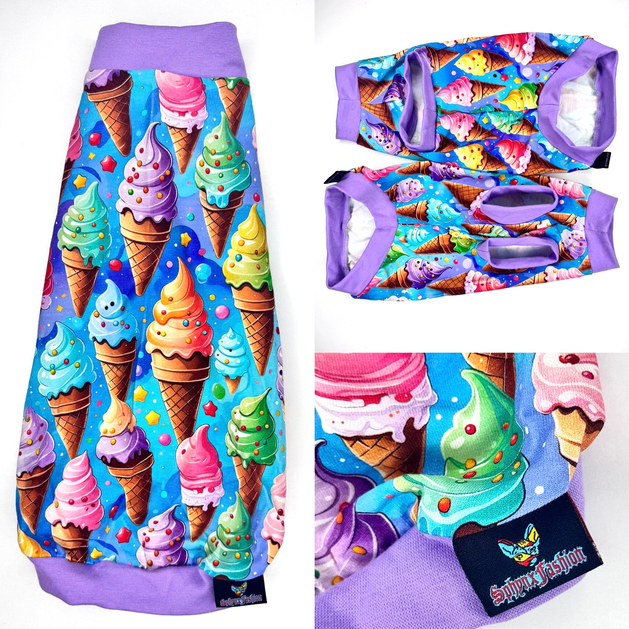 Ice Cream Summer Jersey - Sphynx Cat Top