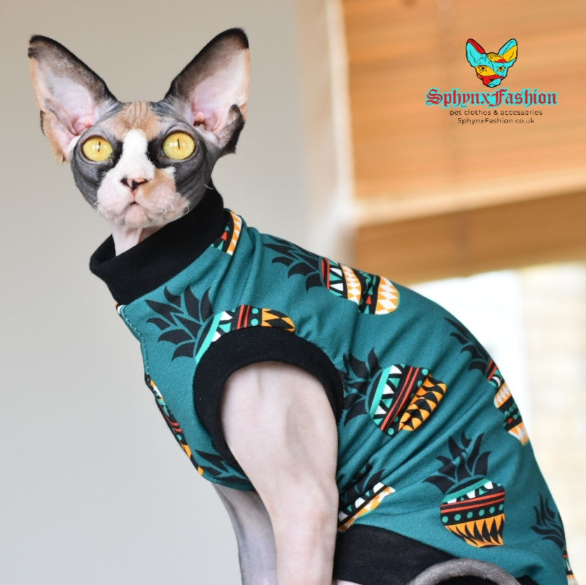 Thumbnail: Pineapple Cotton Knit - Sphynx Cat Top