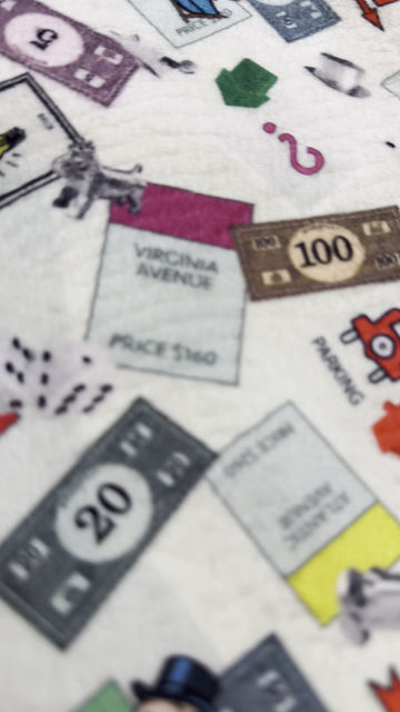 Thumbnail: Monopoly Extra Soft Double-sided Minky Fleece - Sphynx Cat Top