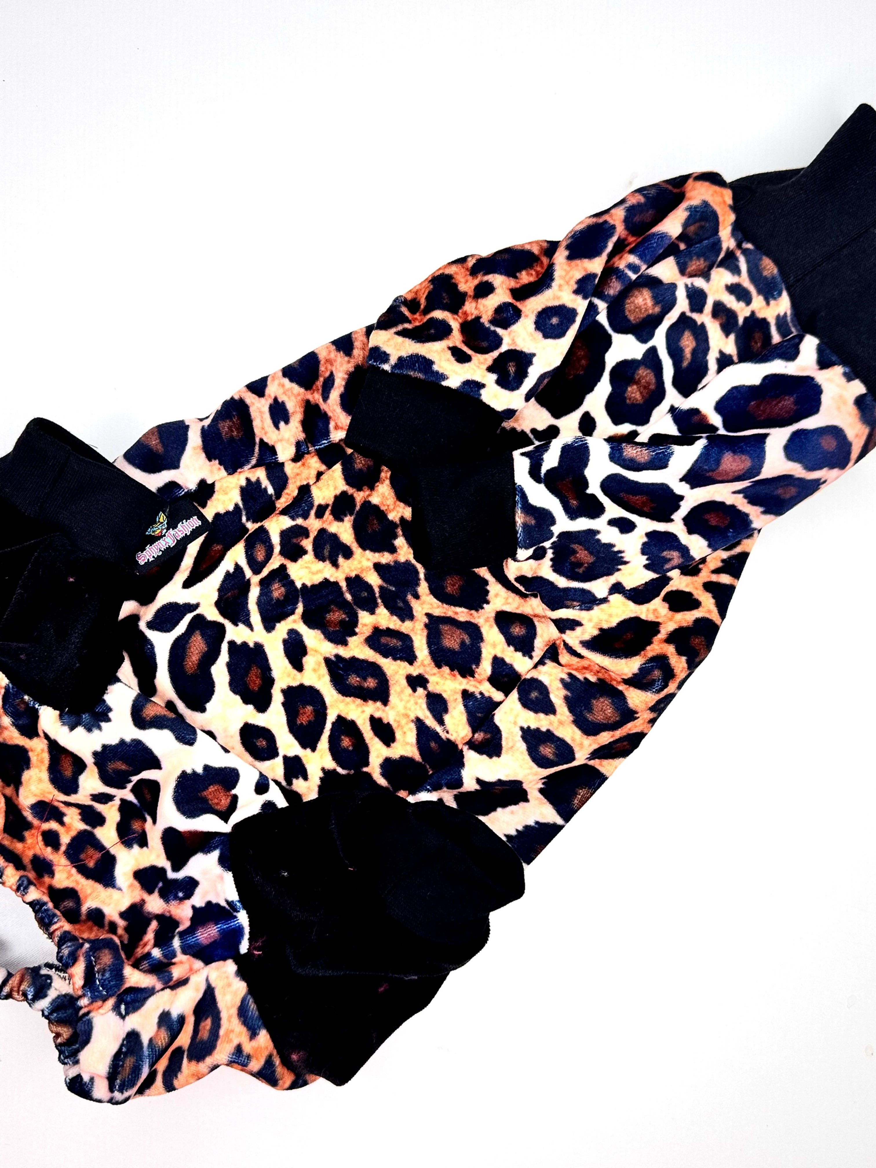 Leopard Velvet Onesie