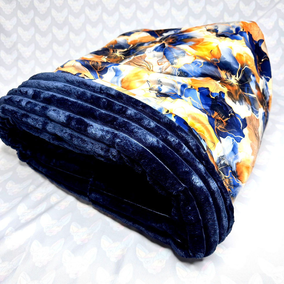 Thumbnail: XXXL Winter Flower Velvet  Extra Deluxe Snuggle Bag
