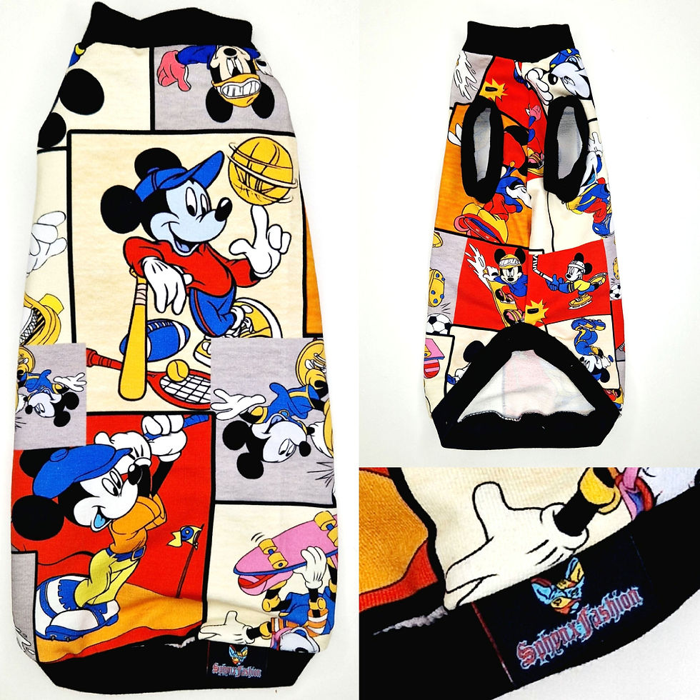 Thumbnail: Sporty Mickey Cotton Knit - Sphynx Cat Top