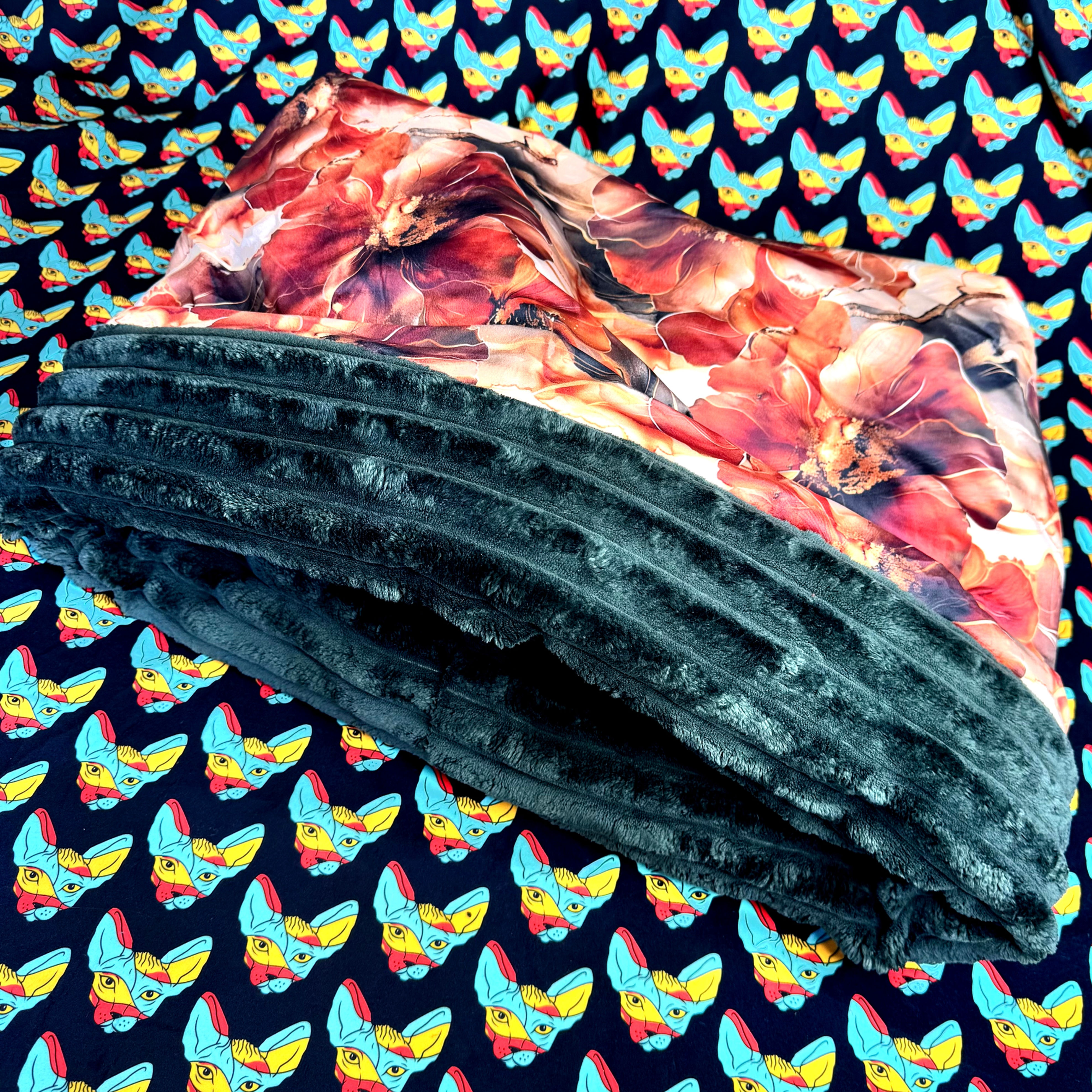 Autumn XXL Pocket Velvet  Extra Deluxe Snuggle Bag