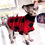 Thumbnail: Red Plaid Turtleneck Cotton Knit - Sphynx Cat Top