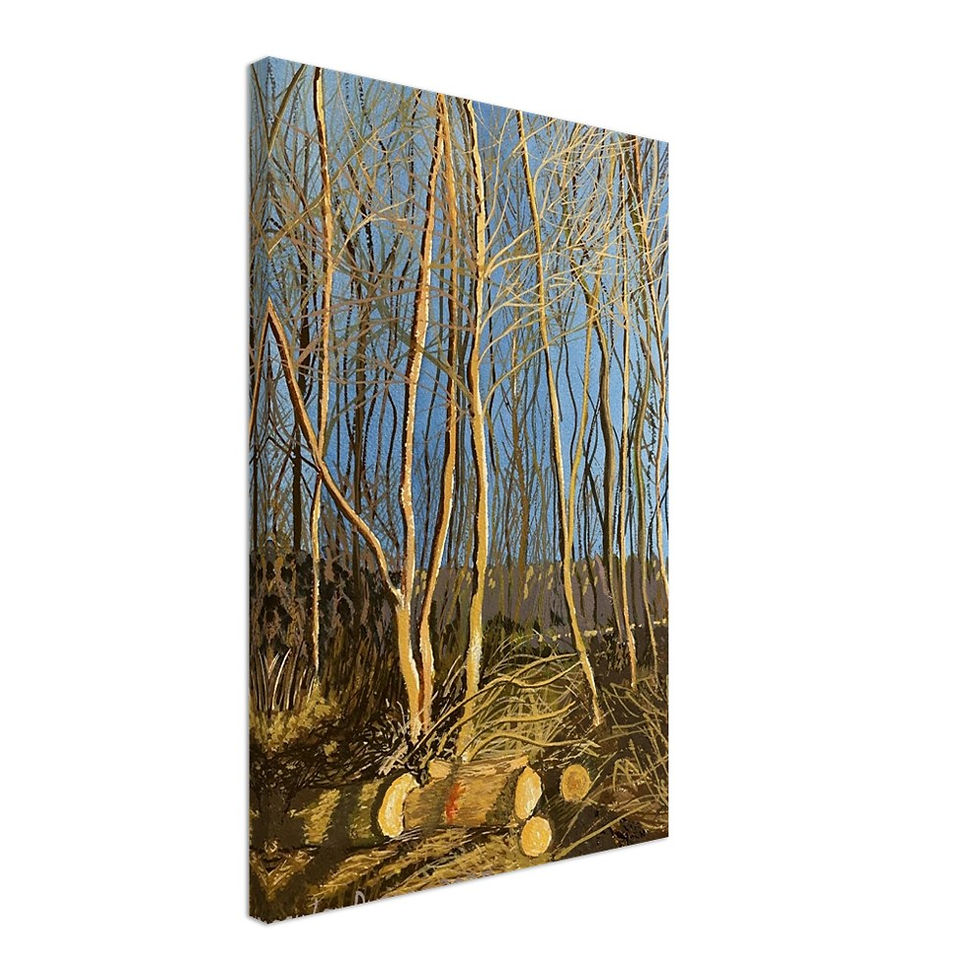 Thumbnail: Woodland Waiting for Spring  - Canvas Print