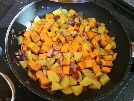 Kürbis-Kartoffelpfanne - BASISCH