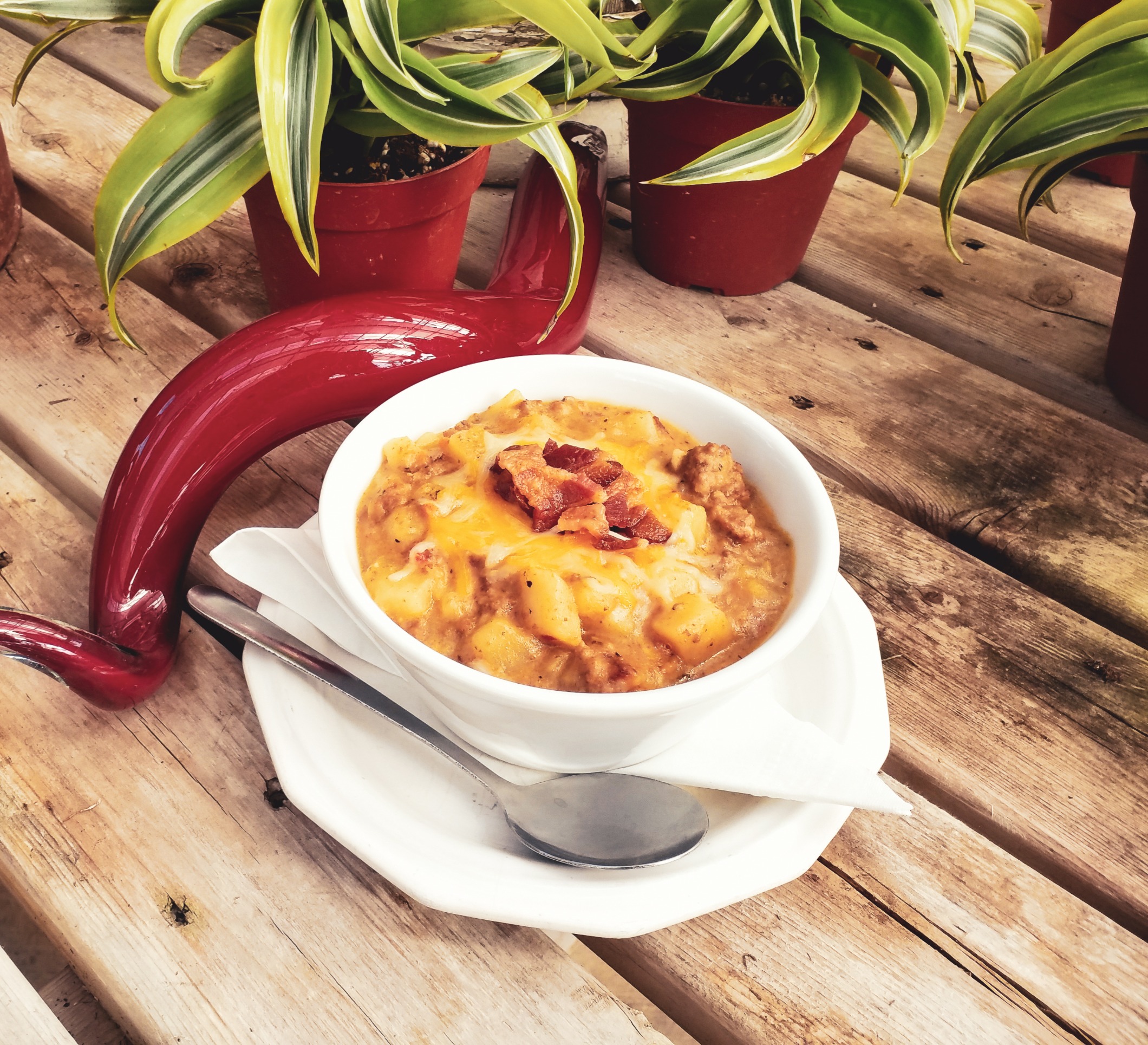 Arranged Food and Objects