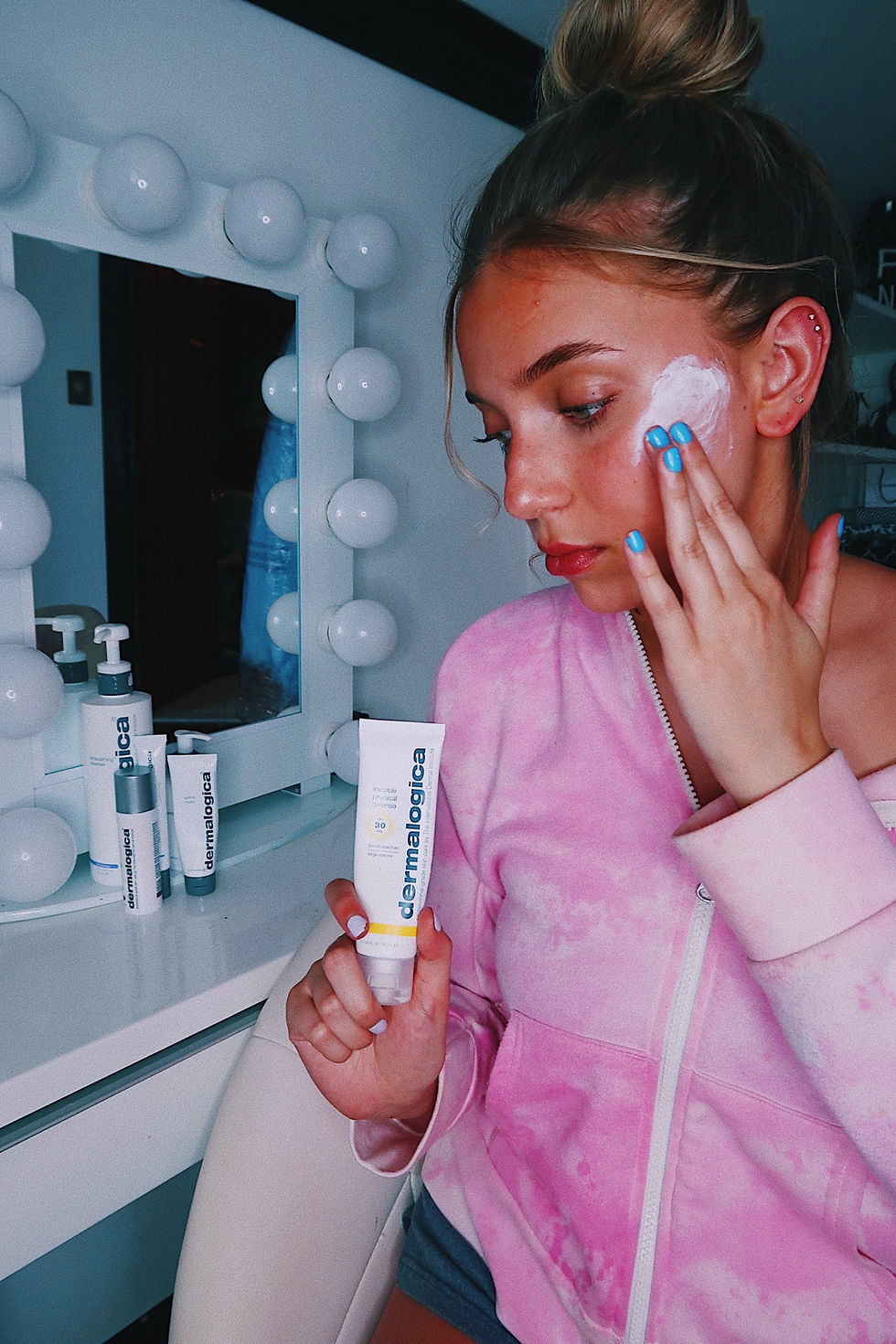 Lexy Silverstein in Dermalogica Products