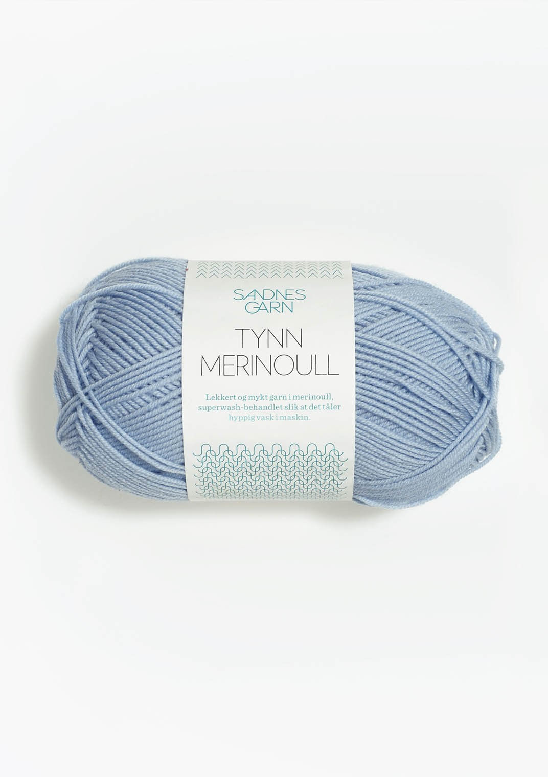 Tunn Merinoull 6531 (Isblå)