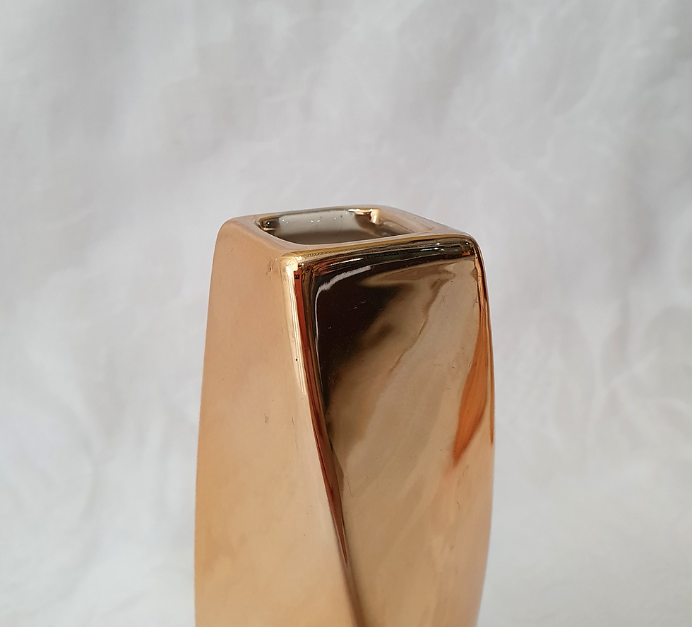 Miniatura: Vaso Comtemporâneo Rose Gold Torcido
