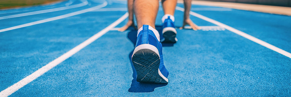 A racer at the "Start Line" used as a metaphor to show that private practice owners can prevent claim denials before they start