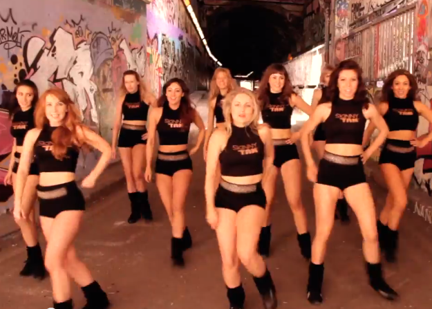 Dance Team for Skinny Tan Video