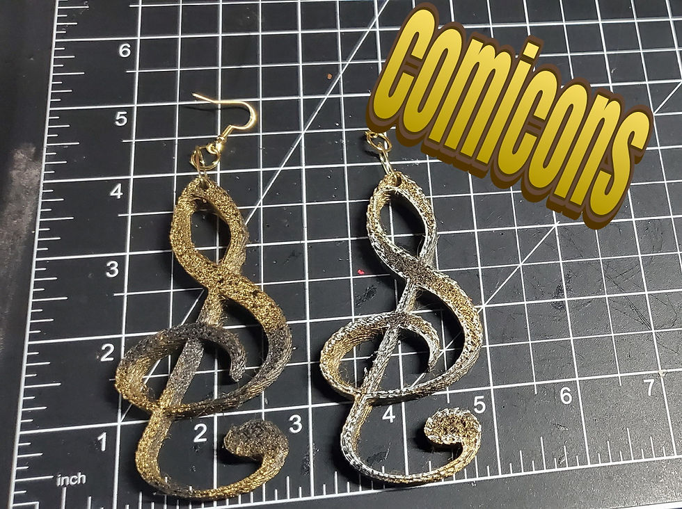 Thumbnail: Comic Book Earrings 