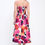 Thumbnail: Floral Print Midi Dress with Smock Back Detail and Pockets