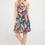 Thumbnail: Print Halter neck Swing Dress