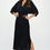 Thumbnail: Solid Kimono Style Maxi Dress with Tie