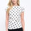 Thumbnail: Asymmetric Neck Polka Dot Top