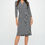 Thumbnail: Print V neck Jersey Wrap Dress with Tie