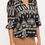 Thumbnail: Aztec Print V Neck 3/4 Sleeve Top