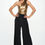 Thumbnail: Solid Wide Leg Pants with Thick Waistband