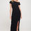 Thumbnail: Solid Off the Shoulder Maxi Dress with Slit