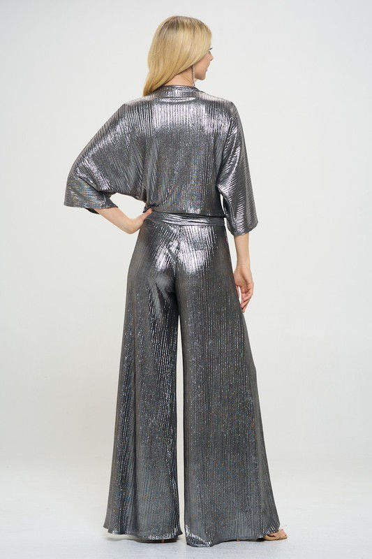 Thumbnail: Metallic Pants with Elastic Waist