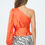 Thumbnail: Stretch Satin One Shoulder Formal Top with Tie