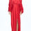 Thumbnail: Satin Off Shoulder Dress with Ruched Sleeve and Slit