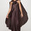 Thumbnail: Satin Maxi Dress With Cape