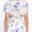 Thumbnail: Floral Print Short Sleeve Top with Smock Hem