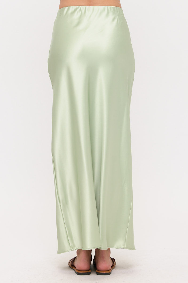 Thumbnail: Silky Satin Maxi Skirt