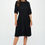 Thumbnail: Cotton 3/4 Sleeve Tiered Midi Dress