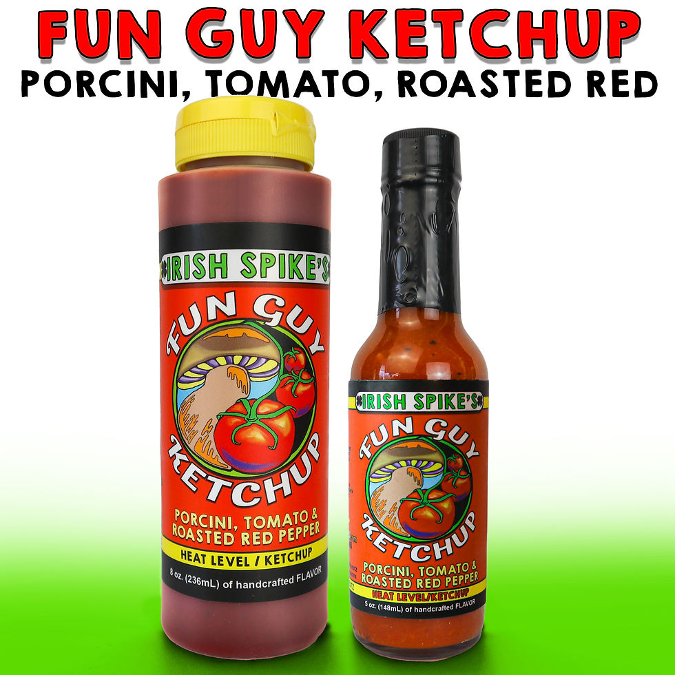 FUN GUY KETCHUP Porcini, Tomato & Roasted Red Pepper Ketchup