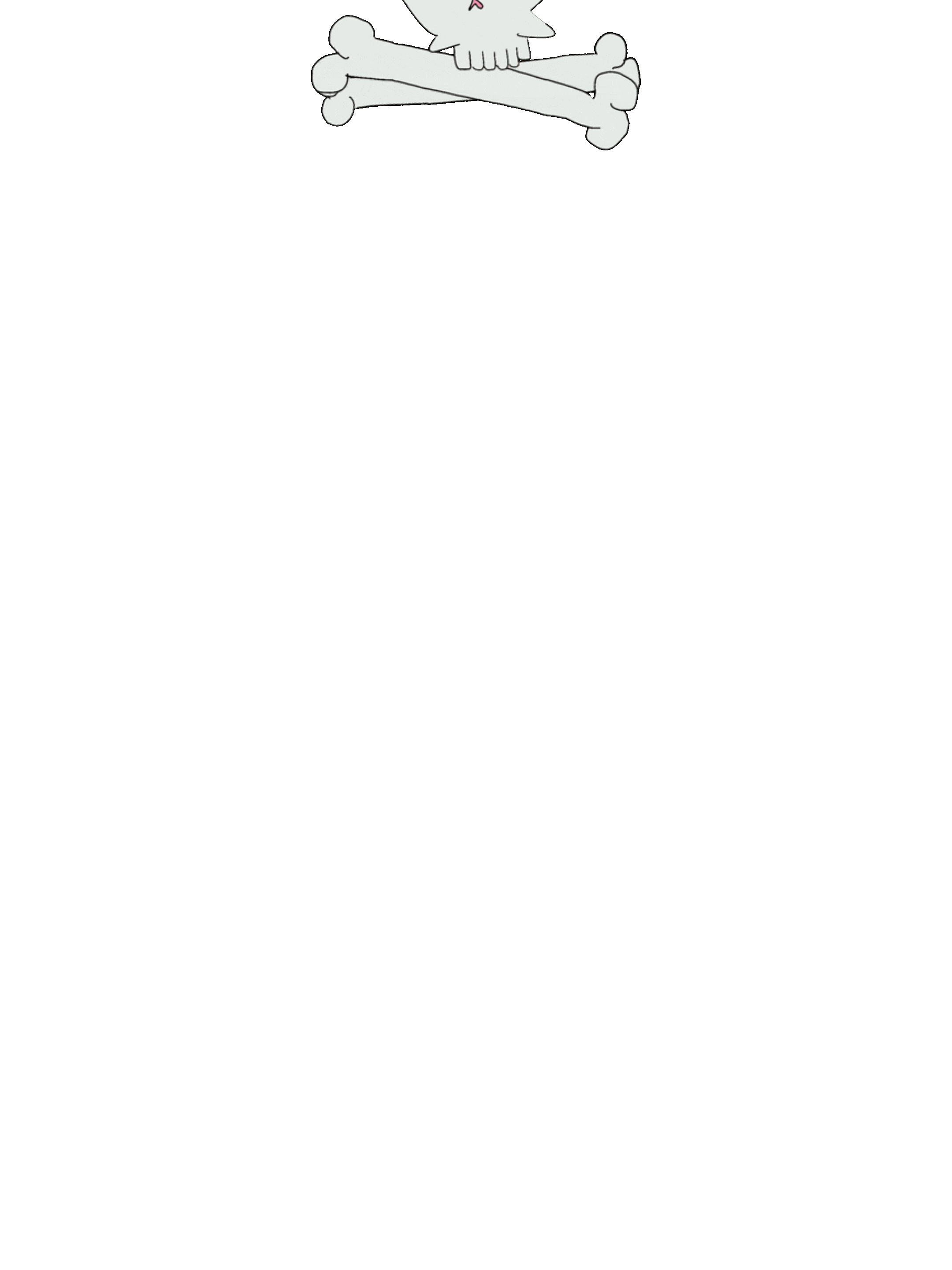 animation of cartoon ghost