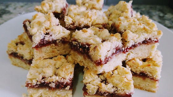 RASPBERRY-COCONUT SQUARES (6) - 2" x 3"
