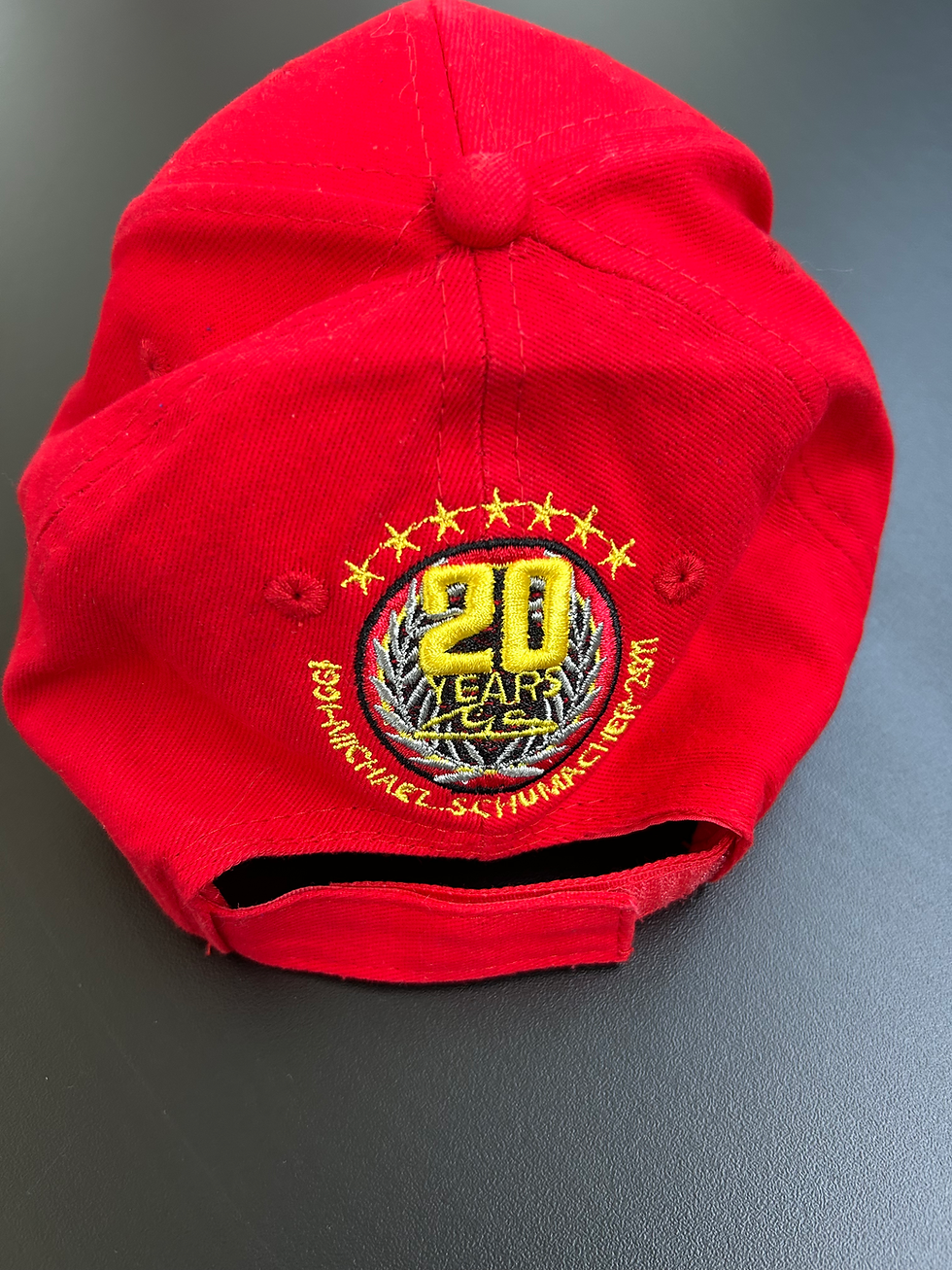 Miniatura: Cap 20 years old Michael Shumacher signed