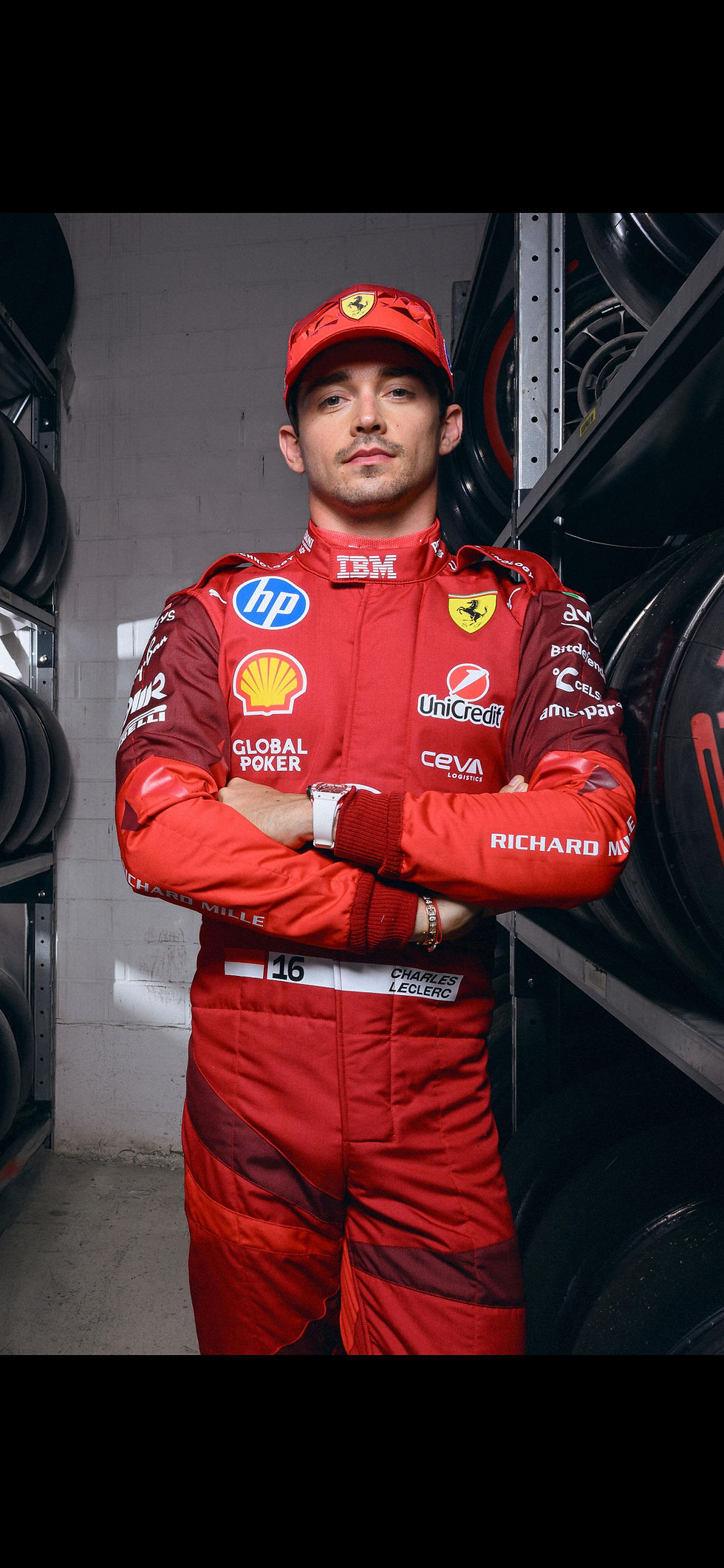 Miniatura: Racesuit Ferrari Charles Leclerc Gp Las Vegas 2025