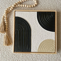 Cuadro decorativo realizado con textura