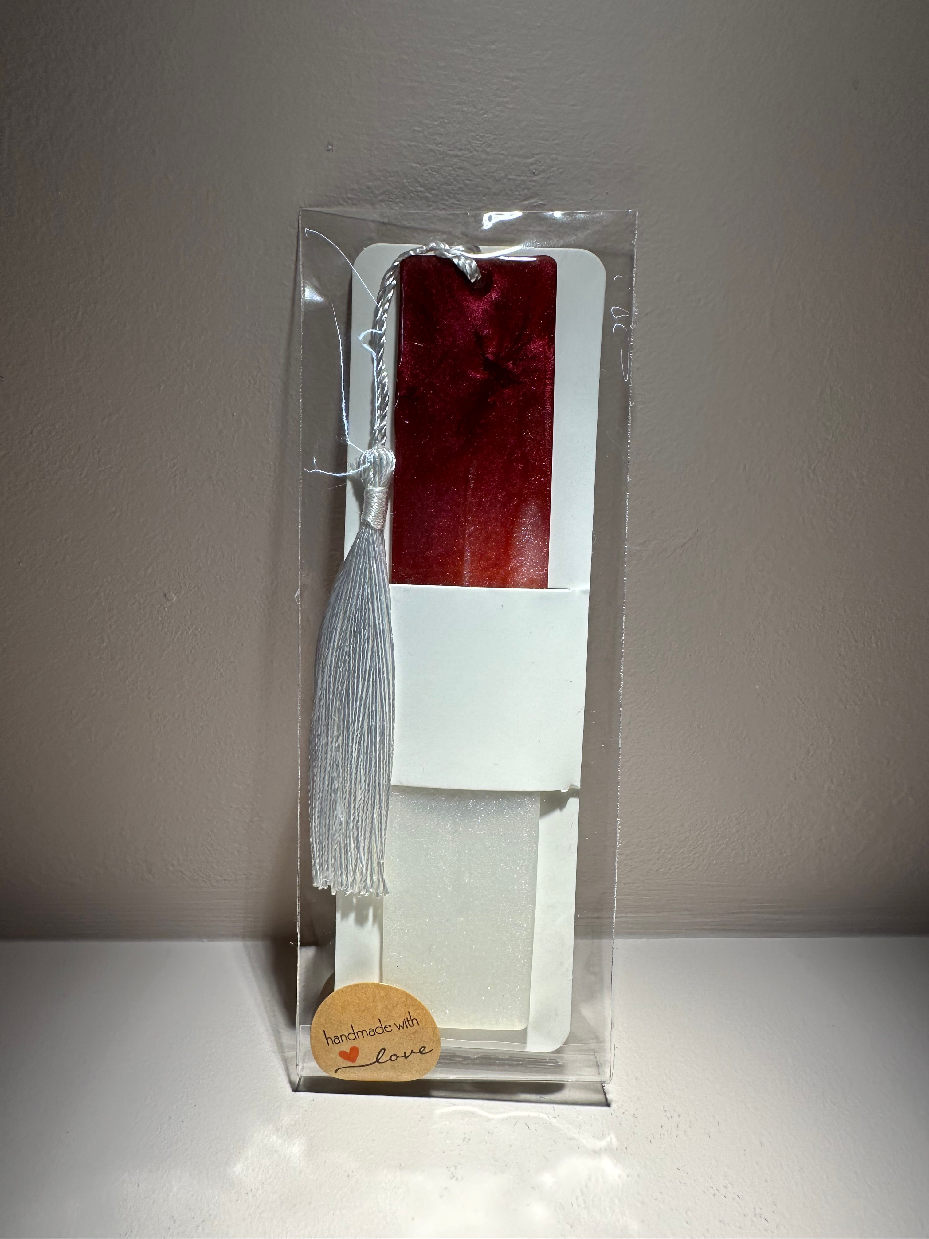 Lesezeichen "weiss/rot"