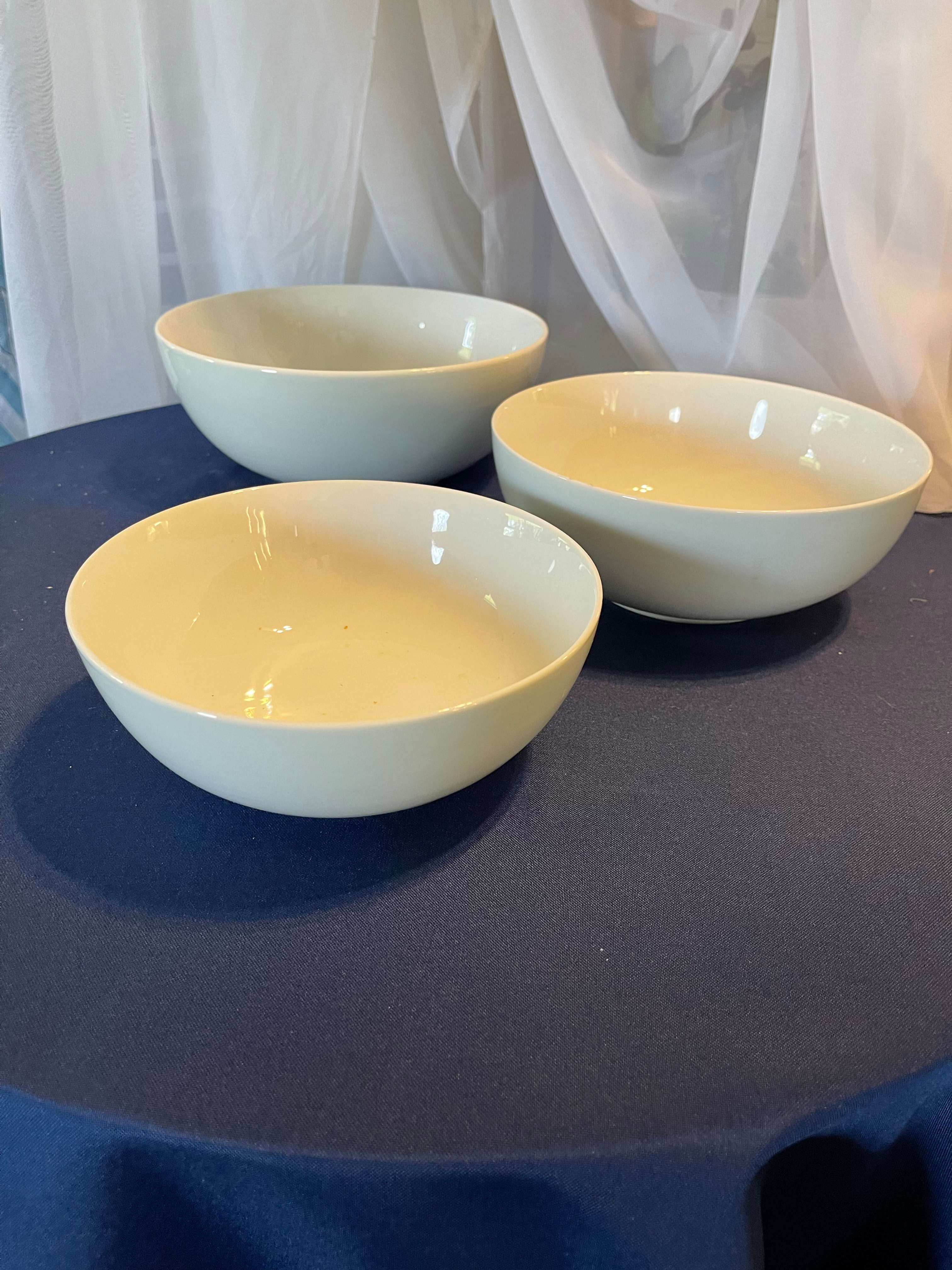 TAG 3Pc White Bowl Set