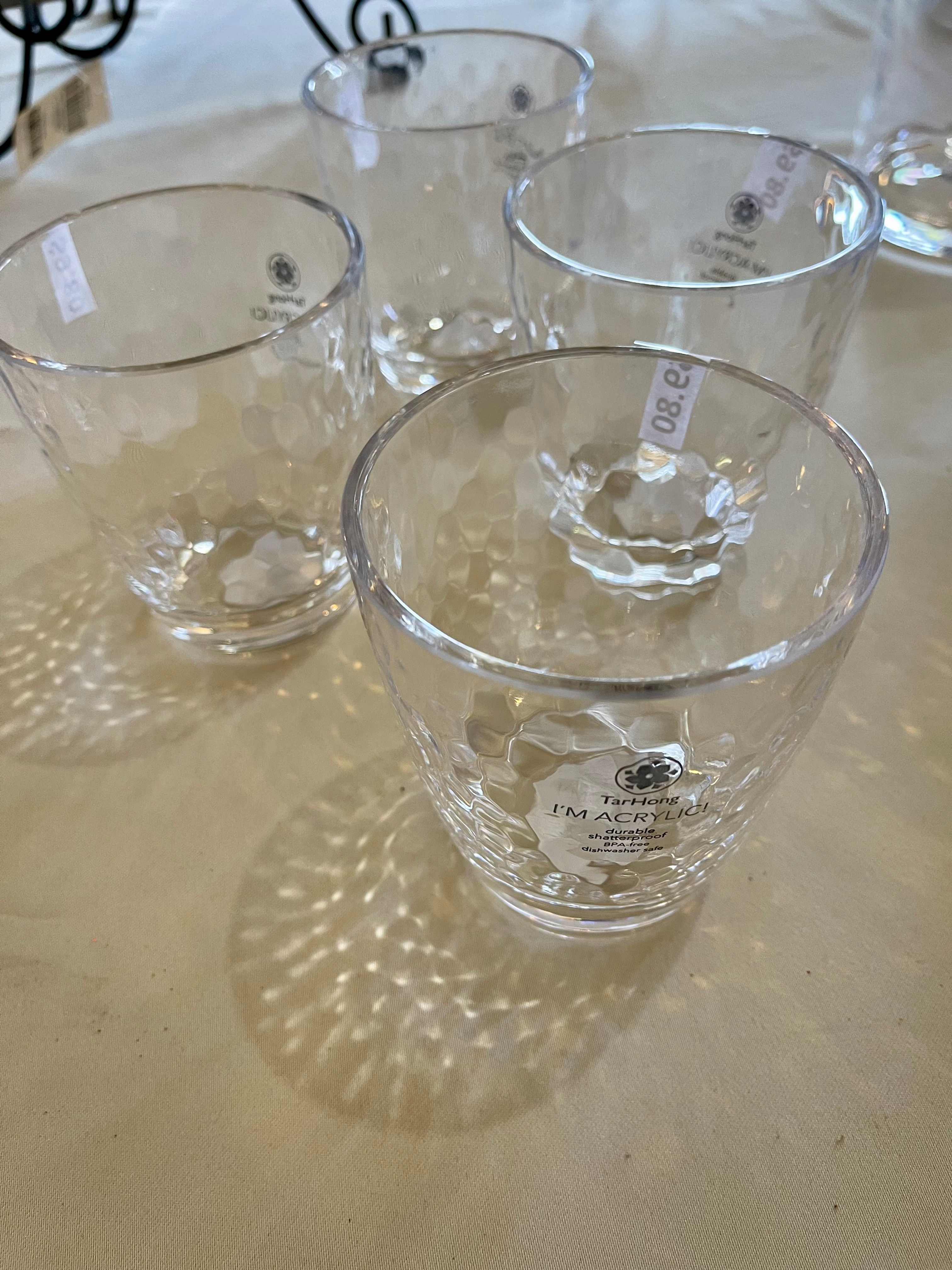Set of 6 Acrylic Glasses